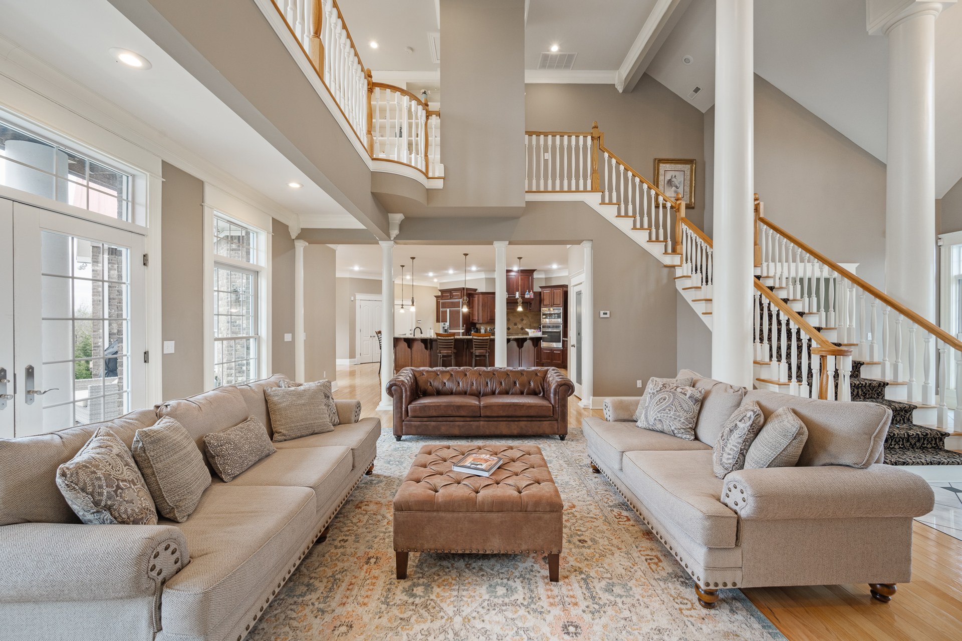 The living room in the Haney family's Commonwealth home